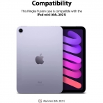 Rin gke Fusion iPad Mini 6 Kalem Blmeli Klf-Black