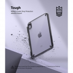 Rin gke Fusion iPad Mini 6 Kalem Blmeli Klf-Black