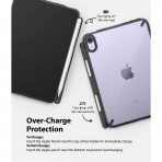 Ringke Fusion Serisi iPad Mini 6 Kalem Blmeli Klf-Black