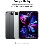 Ringke Fusion Serisi iPad Pro Kalem Blmeli Klf (11 in)-Black