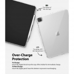 Ringke Fusion Serisi iPad Pro Kalem Blmeli Klf (12.9 in)(5.Nesil)-Clear