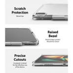 Rin gke Fusion iPad Pro Kalem Blmeli Klf (12.9 in)-Clear
