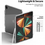 Rin gke Fusion iPad Pro Kalem Blmeli Klf (12.9 in)-Clear