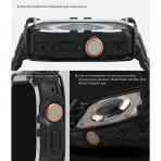 Ringke Fusion X Guard Serisi Apple Watch Ultra/2.Nesil Korumal Klf (49mm)-Black