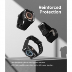 Ringke Fusion X Guard Serisi Apple Watch Ultra/2.Nesil Korumal Klf (49mm)-Black