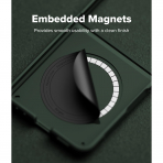 Ringke Galaxy Z Flip 7 Onyx MagSafe Klf -Magnetic Dark Green 