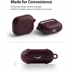 Rin gke Hinge Apple AirPods 3.Nesil Klf -Burgundy 