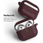 Rin gke Hinge Apple AirPods 3.Nesil Klf -Burgundy 