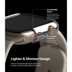 Rin gke nce Apple Watch 7 45mm Bumper Klf -Clear Chrome