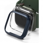Ringke nce Apple Watch 7 Bumper Klf (45mm)(2 Adet)-Clear Metallic Blue
