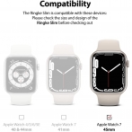 Ringke nce Apple Watch 7 Bumper Klf (45mm)(2 Adet)-Clear White