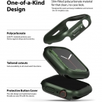 Rin gke nce Apple Watch 7 45mm Bumper Klf -Clear Deep Green