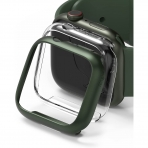 Rin gke nce Apple Watch 7 45mm Bumper Klf -Clear Deep Green
