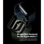 Rin gke nce Apple Watch 7 45mm Bumper Klf -Clear Matte Black