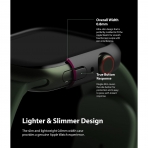 Rin gke nce Apple Watch 7 45mm Bumper Klf -Clear Matte Black