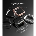 Rin gke nce Apple Watch 7 45mm Bumper Klf -Clear Dark Chrome