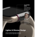 Rin gke nce Apple Watch 7 45mm Bumper Klf -Clear Dark Chrome