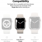 Rin gke nce Apple Watch 7 45mm Bumper Klf -Clear Dark Chrome