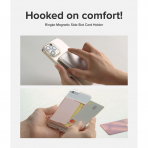 Rin gke Manyetik MagSafe Czdan Klf-Peach Pink 