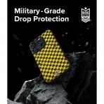 Rin gke Onyx Design Serisi Apple iPhone 15 Pro Klf-Checkerboard Yellow