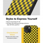 Ringke Onyx Design Serisi Apple iPhone 15 Plus Klf-Checkerboard Yellow