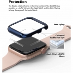 Ringke Paslanmaz elik Apple Watch 6 Bumper Klf (40mm)-Deep Blue