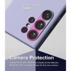 Rin gke Galaxy S24 Ultra MagSafe Silikon Klf-Lavender