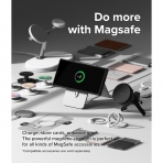 Rin gke Galaxy S24 Ultra MagSafe Silikon Klf-Black