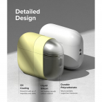 Rin gke Silikon Apple AirPods Pro 2.Nesil Klf -Cream 