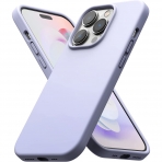 Rin gke iPhone 14 Pro Silikon Klf-Lavender