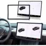 Rislobx Tesla Model 3/Y Silikon Ekran erevesi-Black