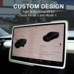 Rislobx Tesla Model 3/Y Silikon Ekran erevesi-White