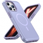 Risubo iPhone 13 Pro Manyetik Klf (MIL-STD-810G)-Purple