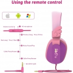 Riwbox CS6 Çocuk İçin Kulak Üstü Kulaklık-Pink Purple