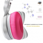 Riwbox IN5 Katlanabilir Kulak st Kulaklk-Pink White