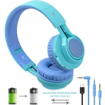 Riwbox WT-7S Katlanabilir Bluetooth Kulak Üstü Kulaklık-Blue