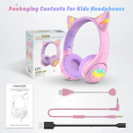 Riwbox CF9 ocuk in Bluetooth Kulaklk-Purple
