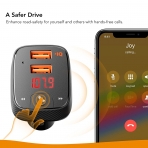 Roav Bluetooth Alc/FM Verici Adaptr/Ara arj/Konum Belirleyici