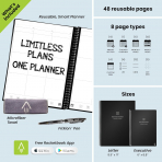 Rocketbook Ak�ll� Yeniden Kullan�labilir Planlay�c�-Gray