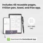 Rocketbook Tekrar Kullanlabilir Akll Not Defteri-Black 