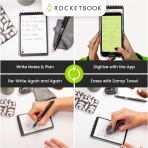 Rocketbook Tekrar Kullanlabilir Akll Not Defteri-Navy Blue