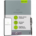 Rocketbook Core Akll Spiral Defter (Letter)-Gray