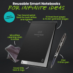 Rocketbook Flip Ak�ll� Spiral Defter (Premium Letter)-Black