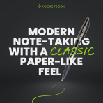 Rocketbook Flip Ak�ll� Spiral Defter (Premium Letter)-Black