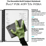 Rocketbook Multi-Subject Ak�ll� Spiral Defter (Letter)-Black
