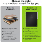 Rocketbook Multi-Subject Ak�ll� Spiral Defter (Letter)-Black