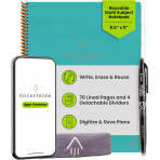 Rocketbook Multi-Subject Ak�ll� Spiral Defter (Letter)-Teal