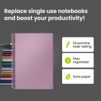 Rocketbook Tekrar Kullan�labilir Telli Defter (Executive)-Pink