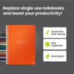 Rocketbook Tekrar Kullan�labilir Telli Defter (Executive)-Orange