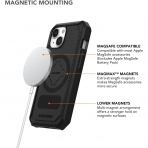 Rokform Rugged Serisi iPhone 15 Manyetik Klf (MIL-STD-810G)-Black
